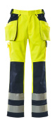 09131-470-171 Hose mit Hängetaschen - hi-vis Gelb/Marine