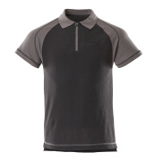 50302-260-9888 Polo-Shirt mit Brusttasche - Schwarz/Anthrazit