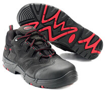 F0014-901-0902 Sicherheitshalbschuh - Schwarz/Rot