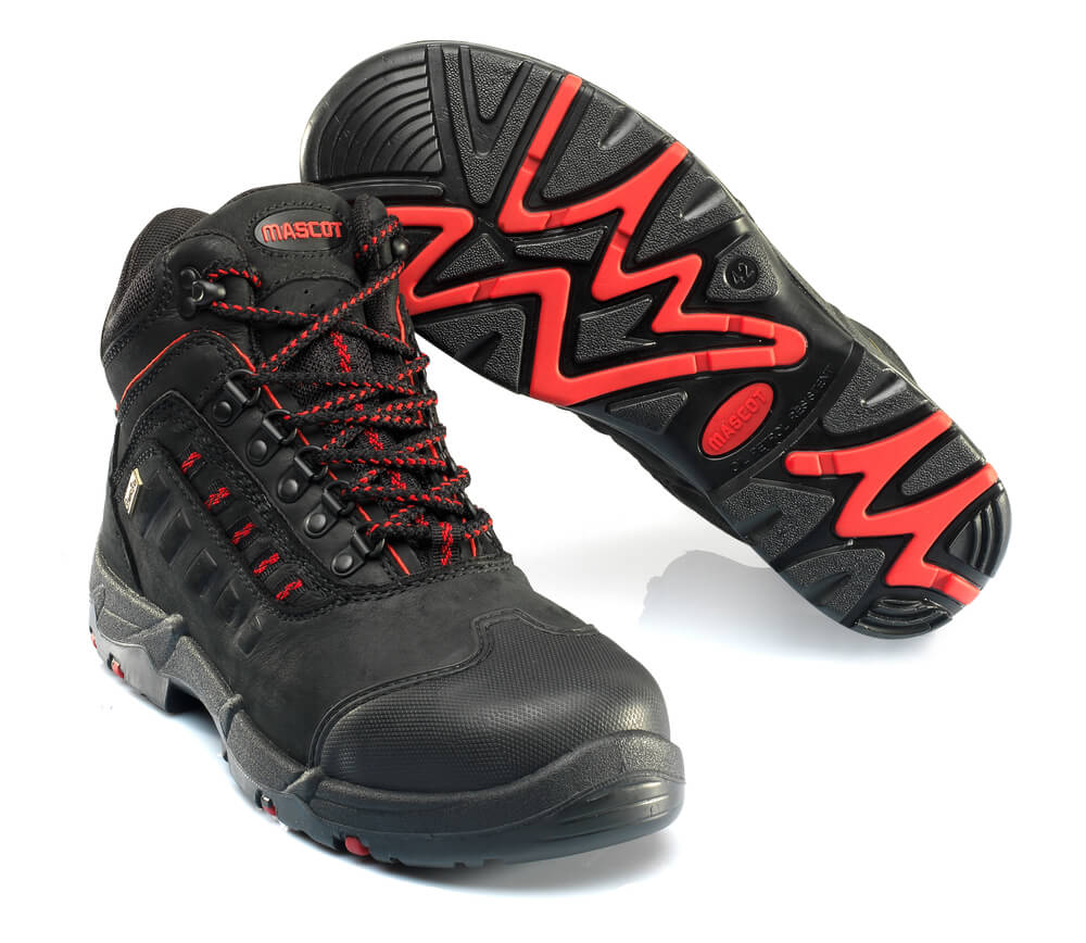F0025-901-0902 Sicherheitsstiefel - Schwarz/Rot