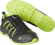 F0125-773-0917 Sicherheitshalbschuh - Schwarz/Limonengrün
