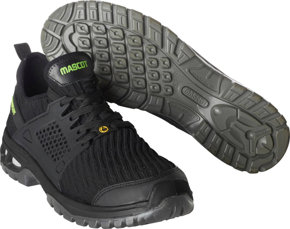 F0132-996-09 Sicherheitshalbschuh - Schwarz