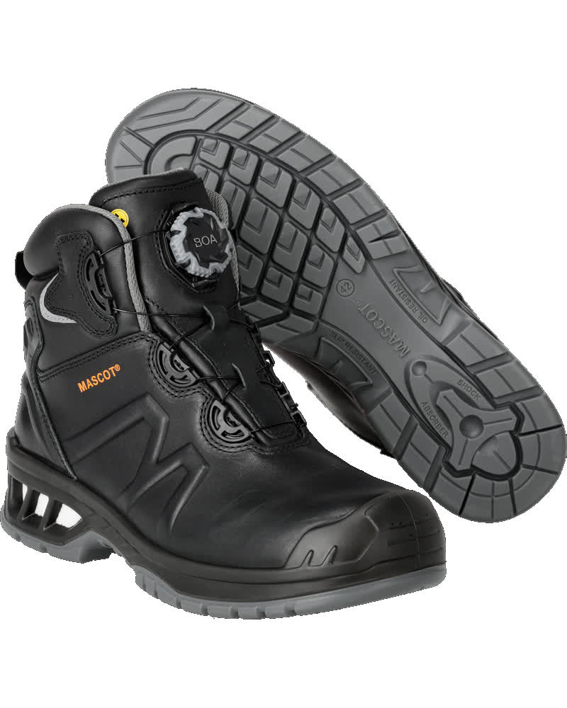 F0136-902-09 Sicherheitsstiefel - Schwarz