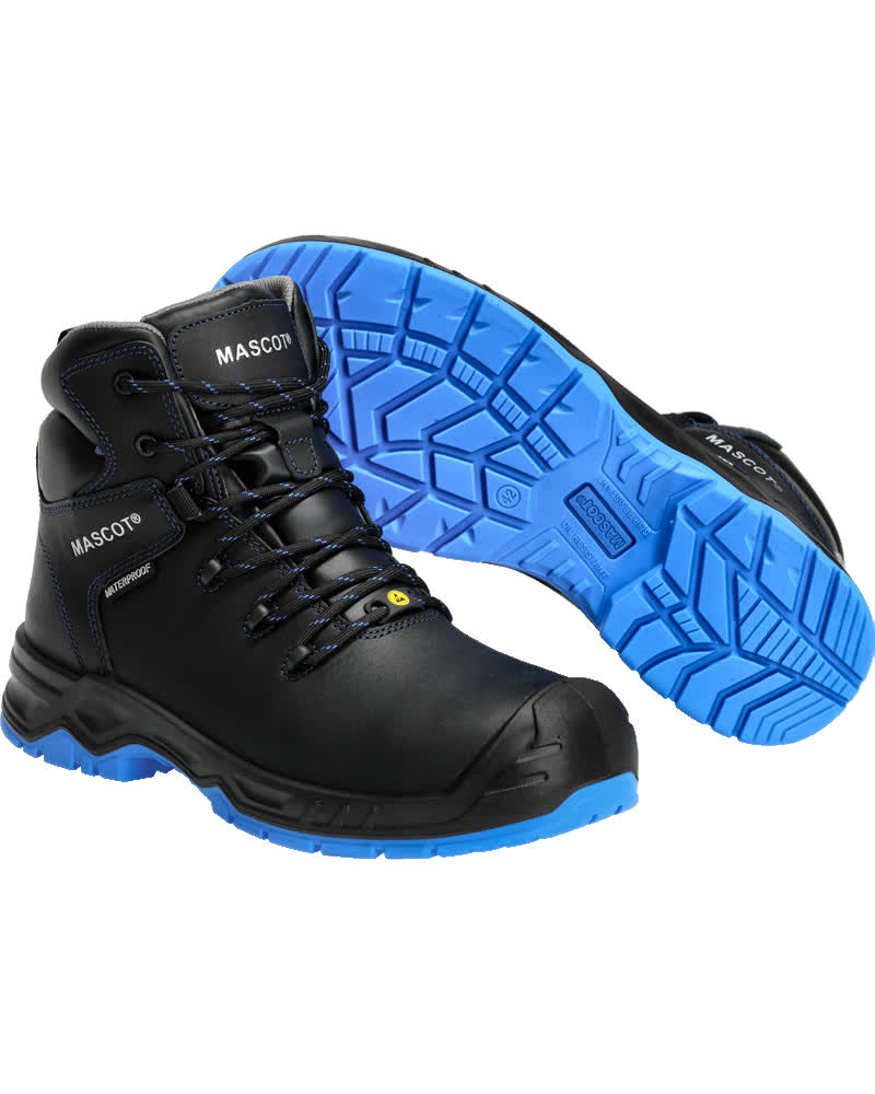 F0141-902-0901 Sicherheitsstiefel - Schwarz/Kornblau