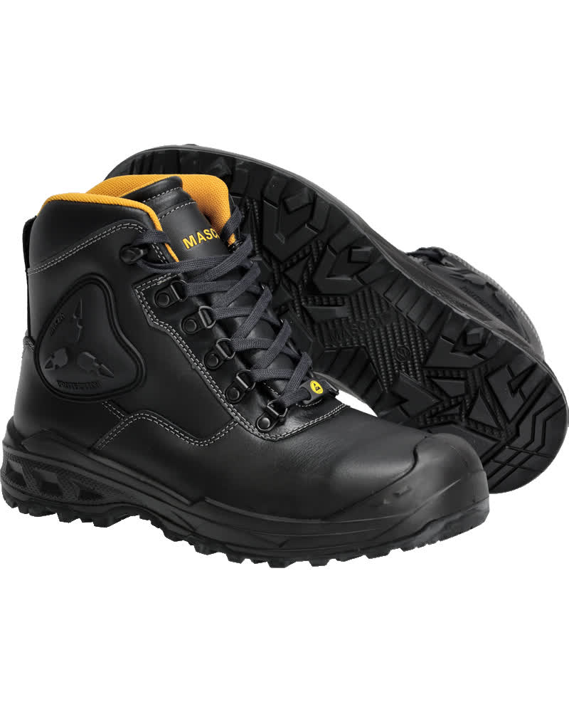 F0165-902-0907 Sicherheitsstiefel - Schwarz/Gelb